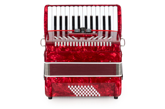 Classic Cantabile 48 Bass Akkordeon "Secondo V" Rot  - Retoure (Zustand: sehr gut) image 3