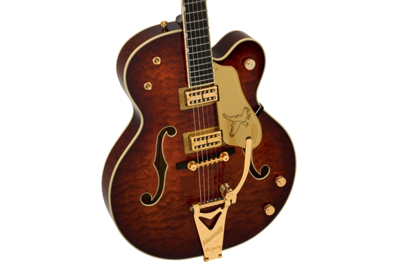 Gretsch G6136TGQM-59 Limited Edition Quilt Classic Falcon Forge Glow image 3