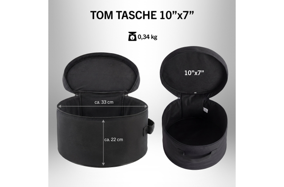XDrum Schlagzeugtasche für Hänge Tom 10" x 7" image 3