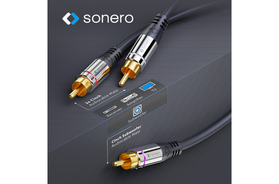 Cavo Audio Y Sonero Subwoofer RCA 10m image 3