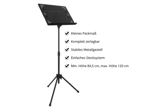Classic Cantabile OSS-01 Pupitre d’Orchestre Amovible image 3