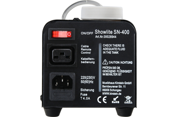 Showlite SN-400 Nebelmaschine + 1L Fluid Set image 3