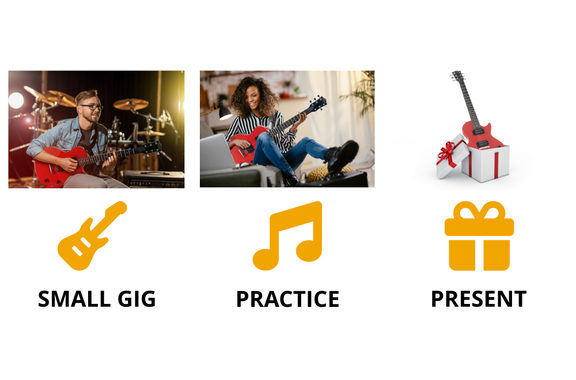 Rocktile Banger's Pack Set de Guitares Électriques Single Cut, 7 pièces Rouge image 3