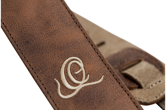 Ortega OSSU-40 Guitar Strap Suede Cognac image 3