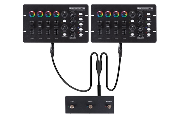Showlite LDO-10 MKII FS LED DMX Operator + Footswitch Dual Set image 3