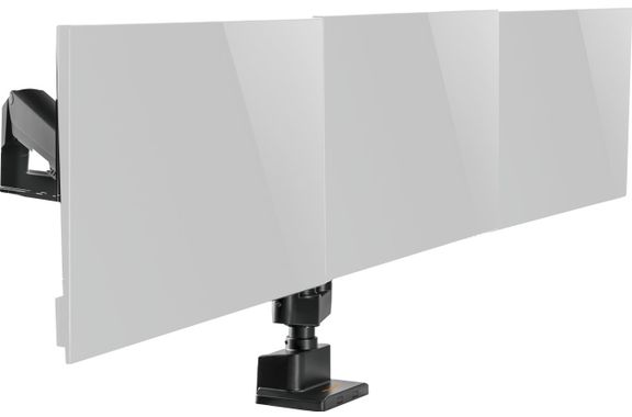 my wall HL 51-3 Support De Bureau Entièrement Articulé Pour 3 Écrans Plats image 3