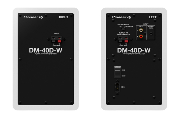 Pioneer DJ DM-40D Paire Blanche image 3