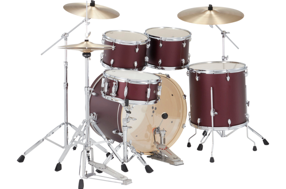 Pearl Export EXX725SNBR/C864 Drumkit Satin Scarlet Set mit Taschen image 3
