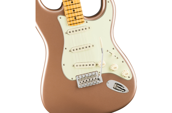 Fender American Professional Classic Stratocaster Faded Firemist Gold image 3