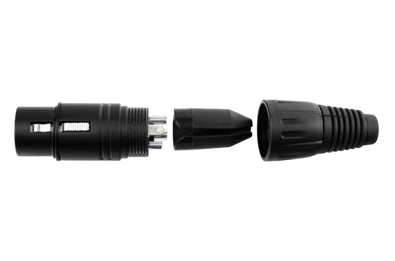 Set Connettori Pronomic XLR-Female/Male 2x10pz. nero image 3