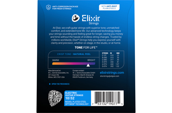 Elixir 19077 Electric Optiweb Light/Heavy Set de 3 image 3