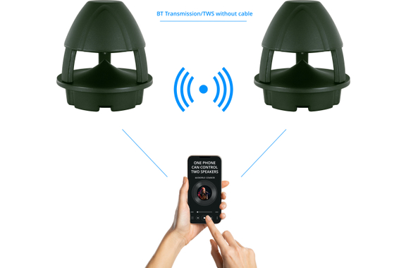 McGrey WPL-660GN BT 360° Outdoor-Lautsprecher mit Bluetooth Paar Grün image 3