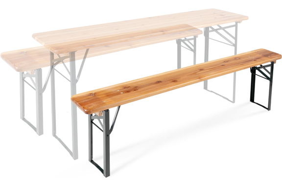 Stagecaptain BBB-170 Hirschgarten Beer Tent Bench 170 cm Natural 4x Set image 3
