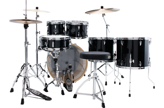 Tama IP62H6W-HBK Imperialstar Drumkit Hairline Black Set incl. Gigbags image 3