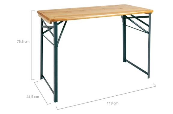 Stagecaptain BBT-119 Hirschgarten Biertafel 119 cm Naturel - Retour (Verpakkingsschade) image 3