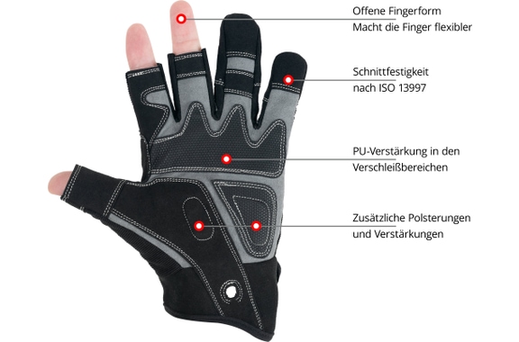 Stagecaptain RGL-2F Rigger Handschoenen Maat XL 3x Set image 3