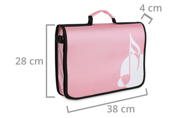 Classic Cantabile Notentasche rosa image 3
