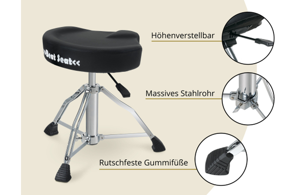 XDrum BeatSeat Drumkruk Zadel Pneumatisch image 3