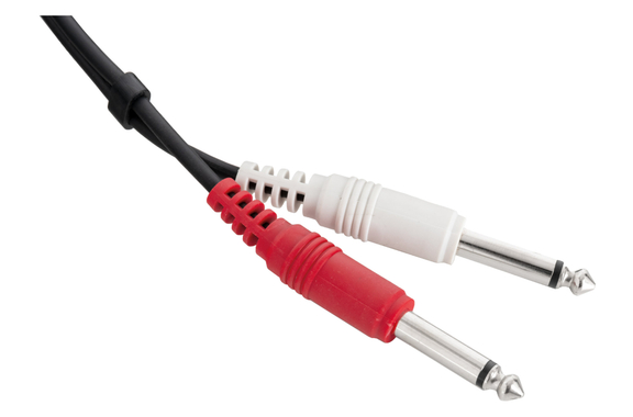 Pronomic Stage JM2JS-1.5 Cavo Audio 3,5mm Stereo Jack / 2x 6,3mm Mono Jack 1,5m nero image 3