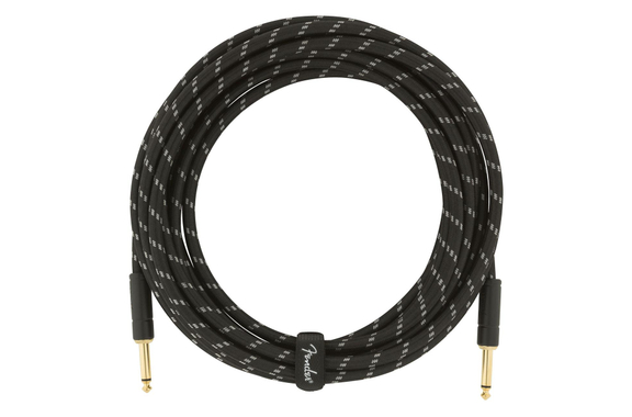 Fender Deluxe Series Cable Straight 5.5m Black Tweed image 3