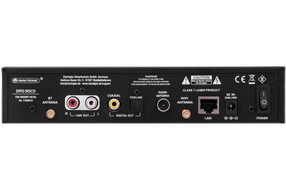 Omnitronic DRS-95CD Internetradio mit DAB+, Bluetooth und CD-Player image 3