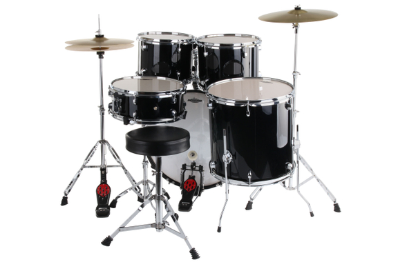 XDrum Semi 20" Studio Batterie Midnight Black Set + Amortisseurs image 3