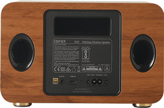 Edifier D32 WD Altoparlante Bluetooth Wireless Da Tavolo Marrone image 3
