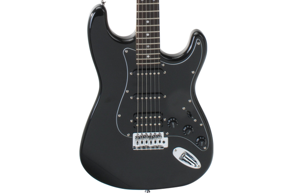 Rocktile Pro ST60-BK E-Gitarre All Black AK30A Set image 3