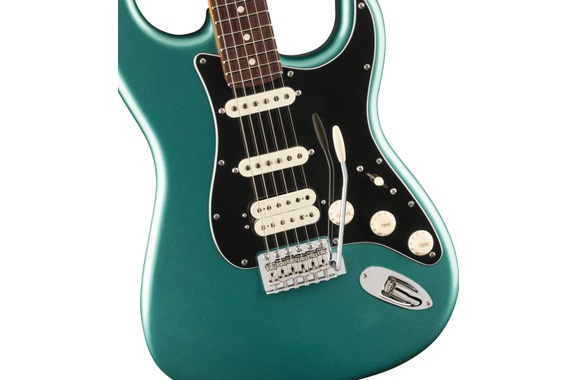 Fender American Professional Classic Stratocaster HSS Faded Sherwood Green Metallic image 3