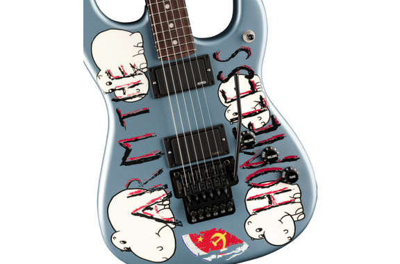 Fender Tom Morello "Arm The Homeless" Chitarra Ice Metallic image 3
