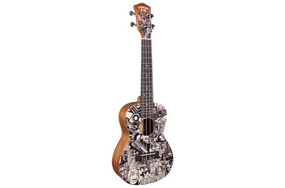 Cascha Art Series Konzert Ukulele Sketch  - 1A Showroom Modell (Zustand: wie neu, in OVP) image 3