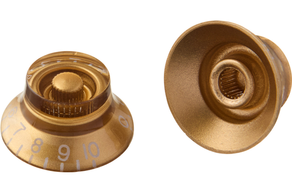 Gibson Top Hat Knobs Gold 4 pc. image 3