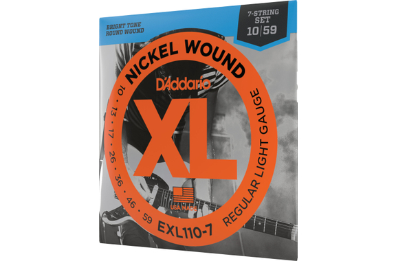 D'Addario EXL110-7 Regular Light 7-String image 3