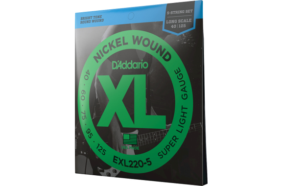 D'Addario EXL220-5 Super Light image 3