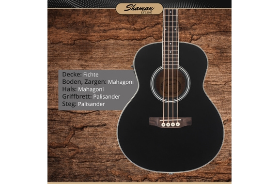Shaman ABM4-50E-BK Basse Acoustique Noire image 3