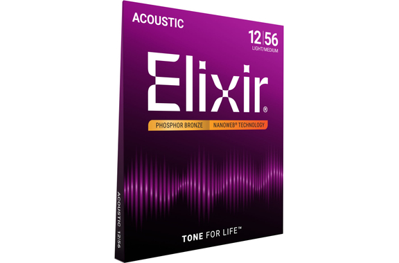 Elixir 16077 Cuerdas Acústicas de Bronce Fosforado NANOWEB Light/Medium image 3