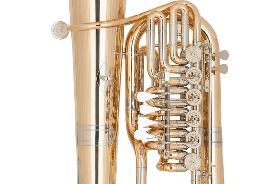 Miraphone F-Tuba 481 Elektra Ottone Dorato 6 Pistoni image 3