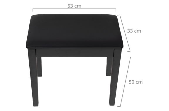 Classic Cantabile Banco De Piano Modelo S Negro Mate image 3