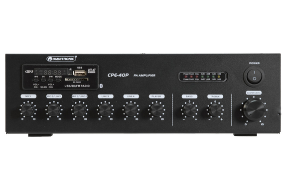 Omnitronic CPE-40P PA Mixer Amplifier image 3