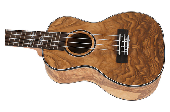 Flight DUC410 Quilted Ash Ukulele de Concierto image 3