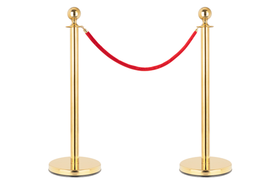 Stagecaptain PLS-150 Deluxe 2.1-200G Barrières de Sécurité Système de Guidage 2,0m Or Set avec Support de Panneau image 3