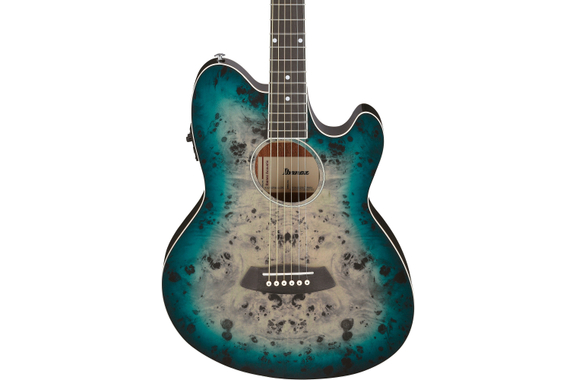 Ibanez TCY10PA-CBS Westerngitaar Cosmic Blue Starburst High Gloss image 3