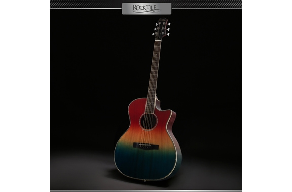 Rocktile WSC-150C-RBW Chitarra Western Rainbow image 3