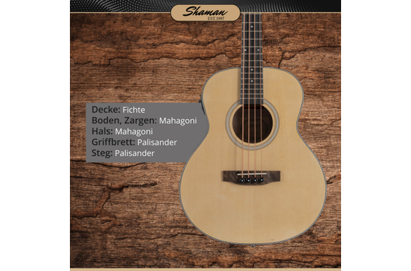 Shaman ABM4-50E-NT Akustik Bass Natur  - Retoure (Zustand: sehr gut) image 3