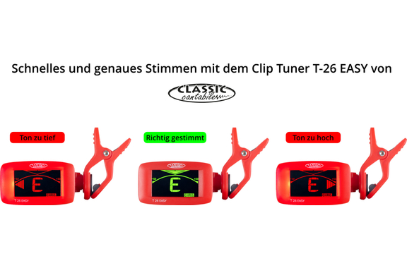Classic Cantabile T-26 EASY Clip-Tuner Stimmgerät image 3