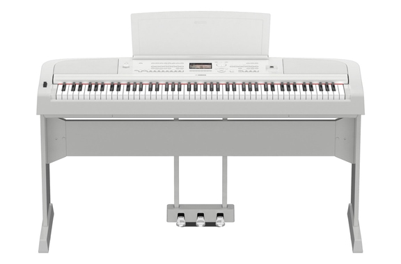 Yamaha DGX-670 WH Portable Piano Weiß Home Set image 3