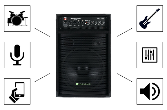 Pronomic KAM-12BT Aktiver Bühnenmonitor mit Bluetooth®  - Retoure (Verpackungsschaden) image 3