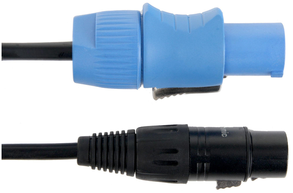 Pronomic Stage EUPPD-2.5 Câble Hybride Compatible Schuko/Powercon + DMX 3 broches, 2,5m image 3