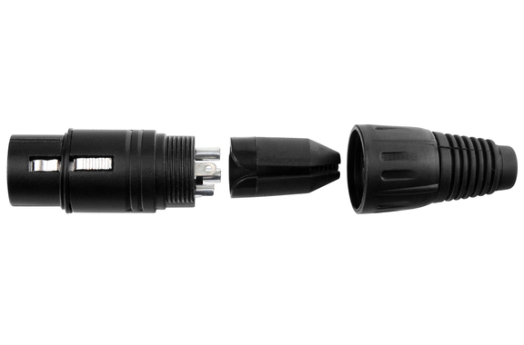 Pronomic XFPLUG Black XLR Stecker female - 5er Pack image 3