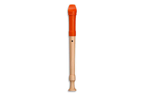 Mollenhauer Fipple "Digi" Soprano Recorder Orange Baroque image 3